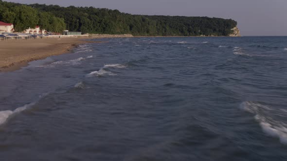 Black Sea Wave Crests Coast Black Sea