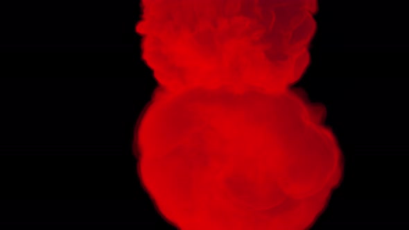 Extreame Red Smoke Explosion 4K