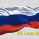 Flag Of Russia in Ultra Slow Motion 4K Alpha Loop - VideoHive Item for Sale