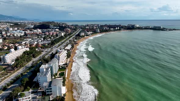 Panorama Hotels aerial view 4 K Alanya Turkey