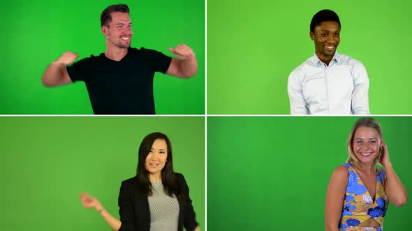  Compilation (Montage) - People Dance - Green Screen Studio