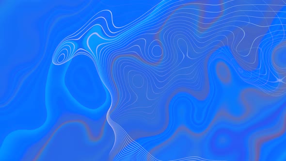 Abstract blue liquid smooth wavy background