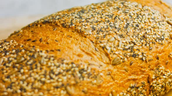 Freshly Baked Bread with Seeds