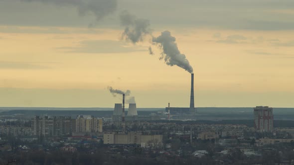 Thermal Power Station Timelapse