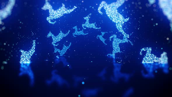 Reindeer Christmas Background