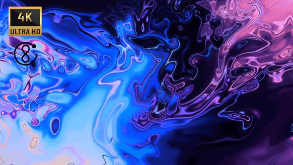 4K - Psychedelic Liquid Backround