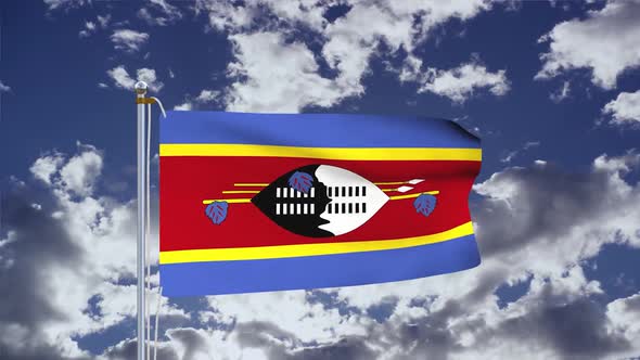 Eswatini Flag Waving