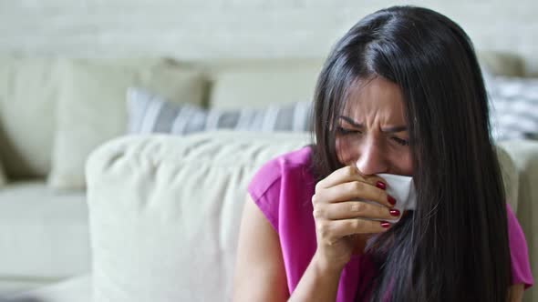 Crying Woman on Psychotherapy Session