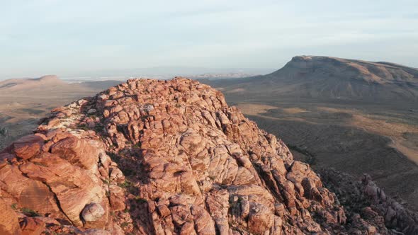 4K Aerial Of Red Rocks