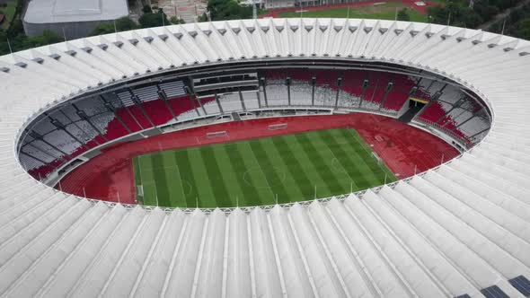 The Drone Shot Of Gelora Bung Karno Stadium Indonesia