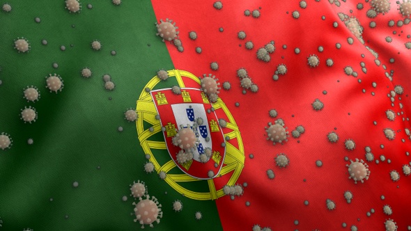 Covid Portugal Flag / Corona Portugal Flag