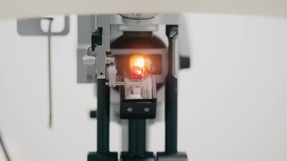 Optical Device for Eyesight Check-up Aimed at Camera