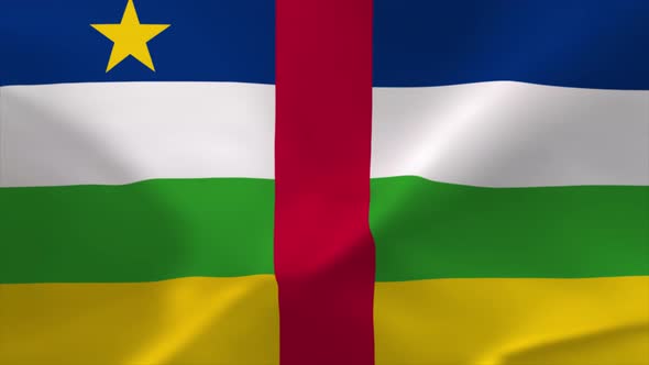 Central African Republic Waving Flag 4K Moving Wallpaper Background