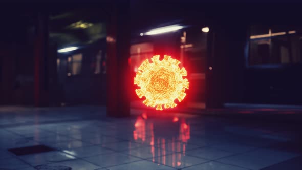 Coronavirus Covid19 Epidemic Metro in Subway alt