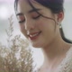Slow Motion Smiling Beautiful Asian Bride In Wedding Dress With Flowers Bouquet. - VideoHive Item for Sale