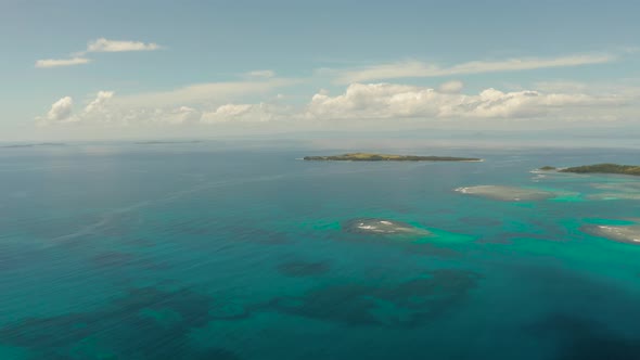 Seascape with Tropical Islands and Turquoise Water