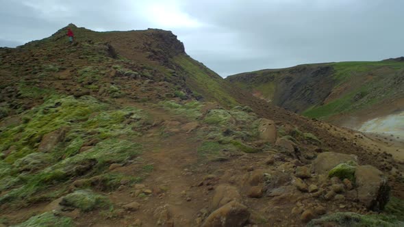 dramatic iceland landscape,beautiful nature with no people around, camera movement, camera tracking