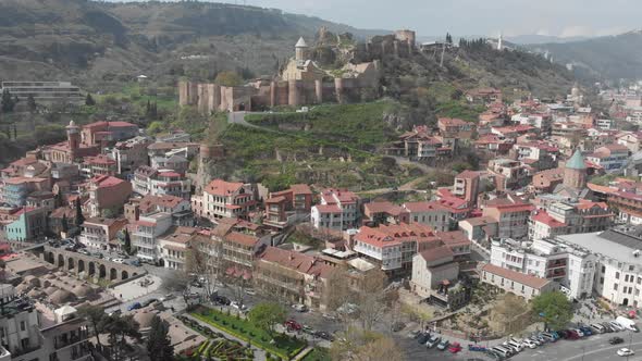 Aerial view of Old Tbilisi. Georgia