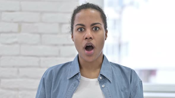 Upset Young African Woman Shocked By Loss