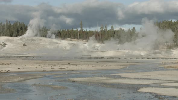 Fumaroles in Yellowstone National Park, USA