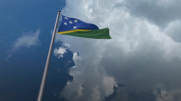 Solomon Islands Flag Waving 2K