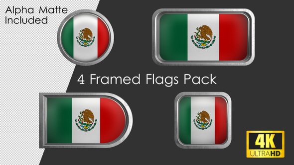 Framed Mexico Flag Pack