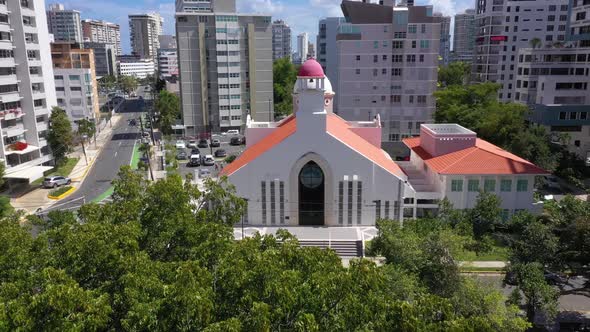 Parroquia Stella Maris Catholic Church Cinematic Drone Shot 2