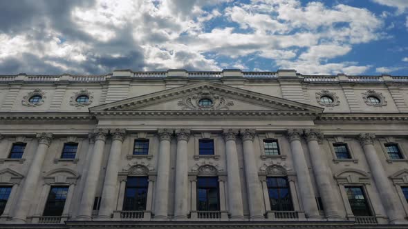 Front Of Huge Classical Building