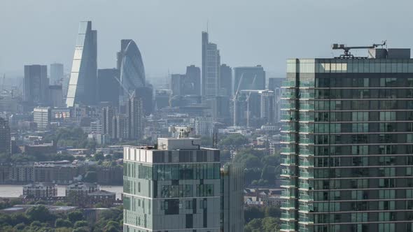 Timelapse london city skyline skyscrapers architecture england urban