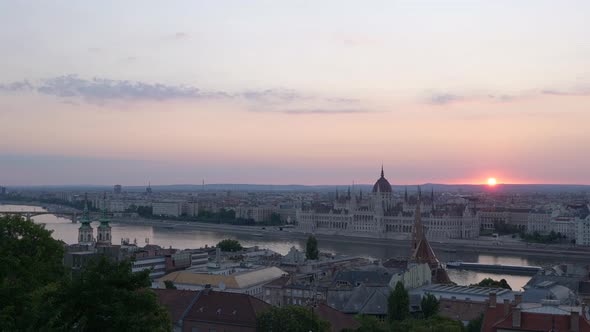 Sunrise in Budapest