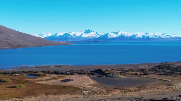 Patagonia landscape. Famous city of El Calafate at Patagonia Argentina