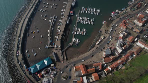 Aerial View Of Luna Park Scarborough Amusement Park In The Marine Drive With Scarborough Harbour In