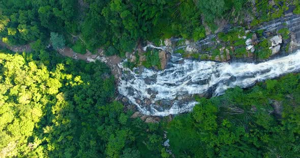 Aerial view of Maeya Waterfall, Thailand