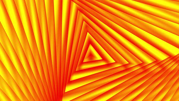 Abstract geometric tunnel background. yellow color line stripe background