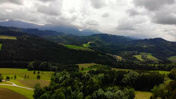 Drone Video of Mountains in Austria