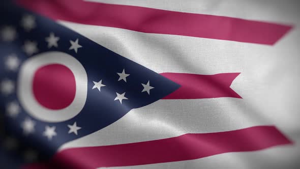 Ohio State Flag Front HD