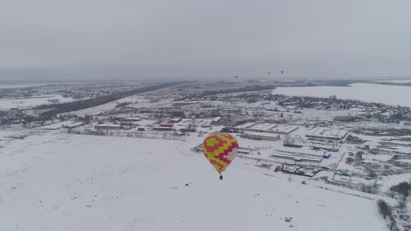 Hot Air Balloons in the Winter