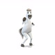 Horse Happy Dancing Around Him on White Background  - VideoHive Item for Sale