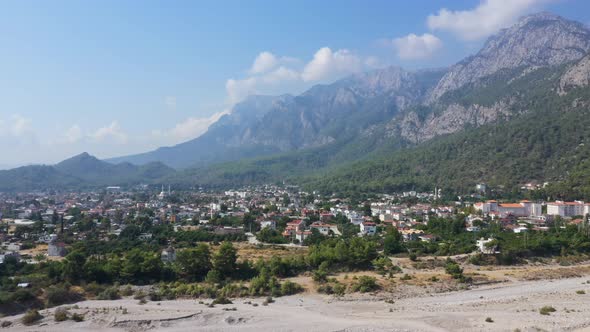 Aerial View Goynuk Village Turkey