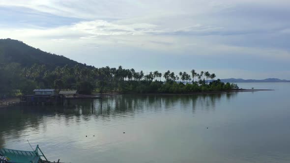 Than Mayom Bridge Sunken and Drowning Boats in Koh Chang Trat Thailand