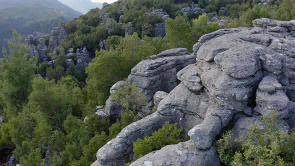 Spectacular Mountain Landscape with Amazing Rock Formations