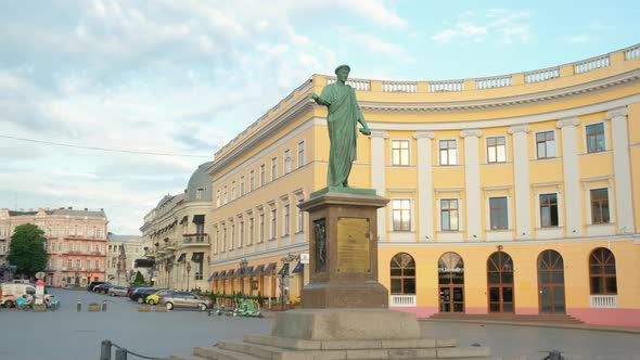 Monument to Duke De Richelieu in Odessa Ukraine