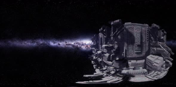 Big Alien Mothership. VR 360 Virtual Reality alt