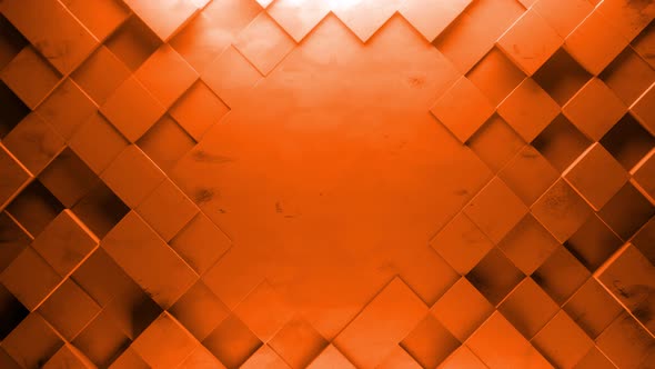 Dynamic Cubic Pattern Geometry Background Orange