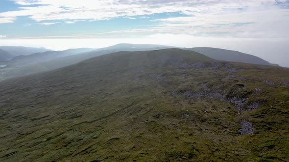 Aerial View of Slieve Tooey By Ardara in County Donegal  Ireland