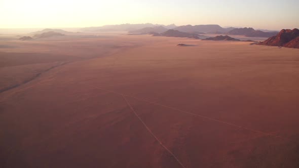 Flying Over The Namibia Desert