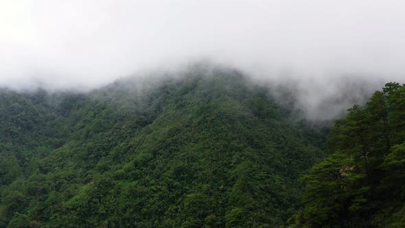 Cordillera on Luzon Island, Philippines, Aerial View, Mountains and Rainforest