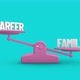 Career vs Family Balance Weighing Scale Looping Animation - VideoHive Item for Sale