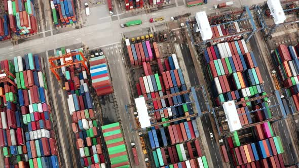 Cargo Container Port in Hong Kong 