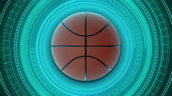 4k Spinning Basket Ball alt